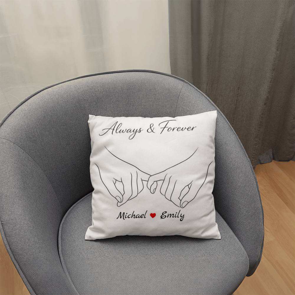Always & Forever – Personalized Throw Pillow