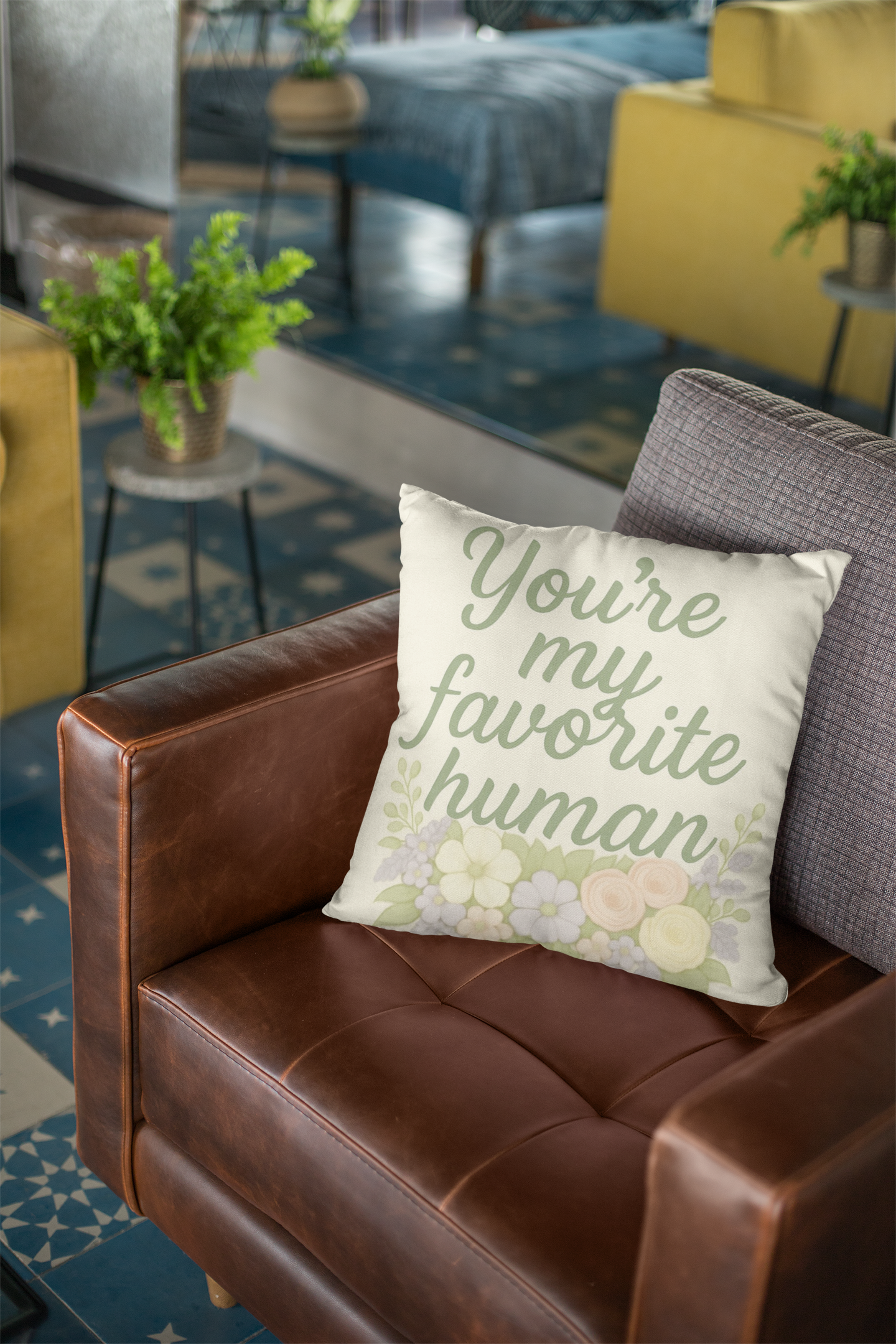 You’re My Favorite Human – Decorative Throw Pillow