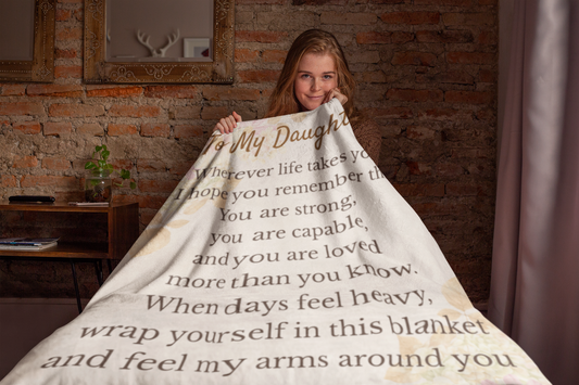 To My Daughter – Personalized Blanket from Mom