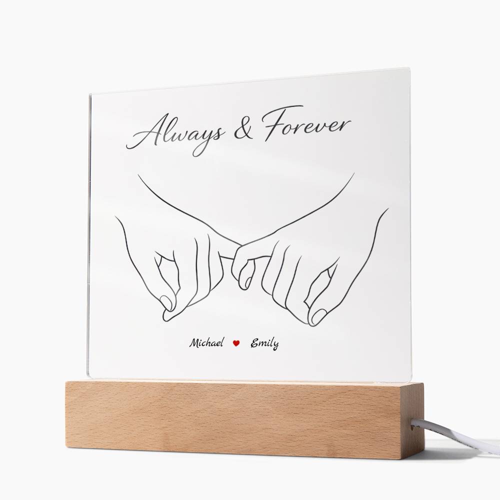 Always & Forever – Personalized Acrylic Plaque