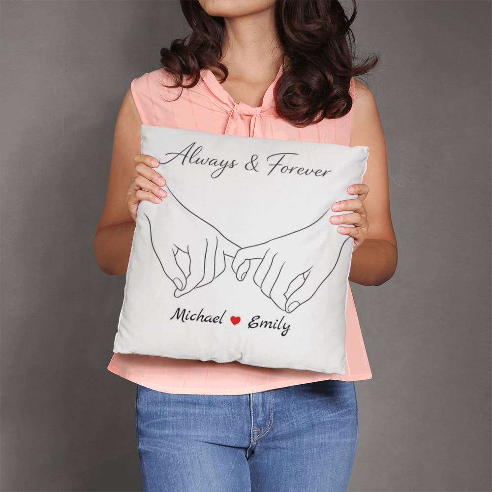 Always & Forever – Personalized Throw Pillow