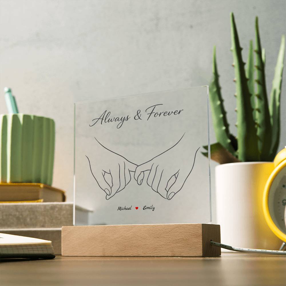 Always & Forever – Personalized Acrylic Plaque