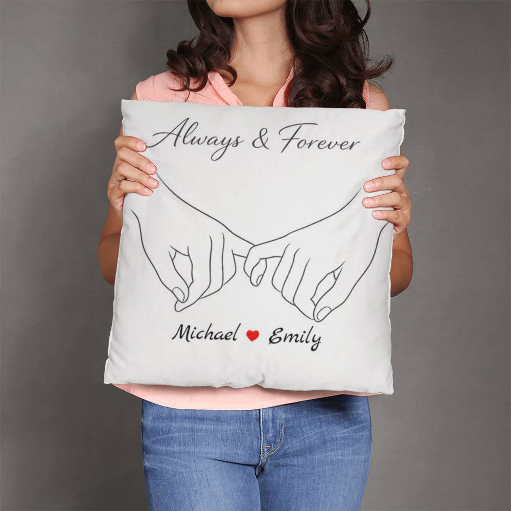Always & Forever – Personalized Throw Pillow