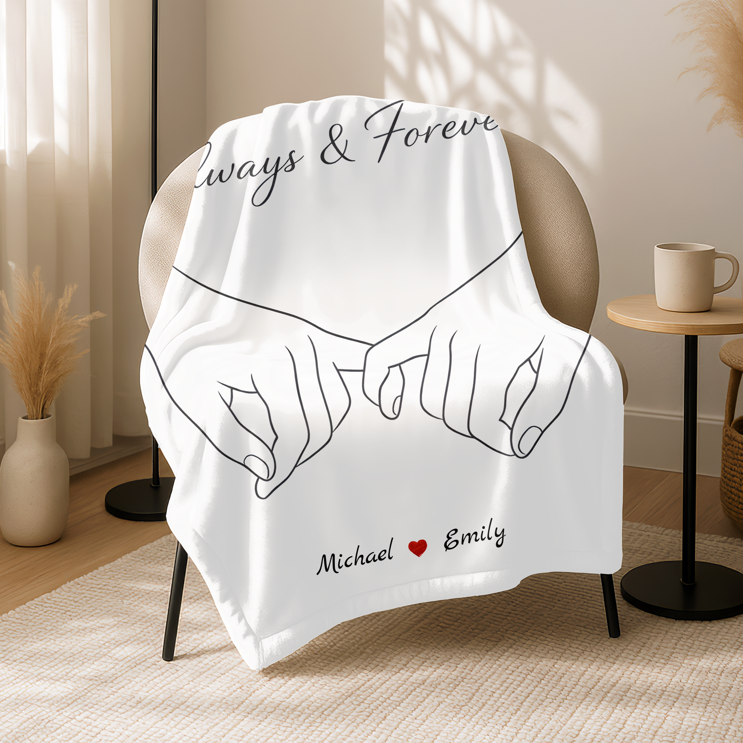 Always & Forever – Personalized Fleece Blanket
