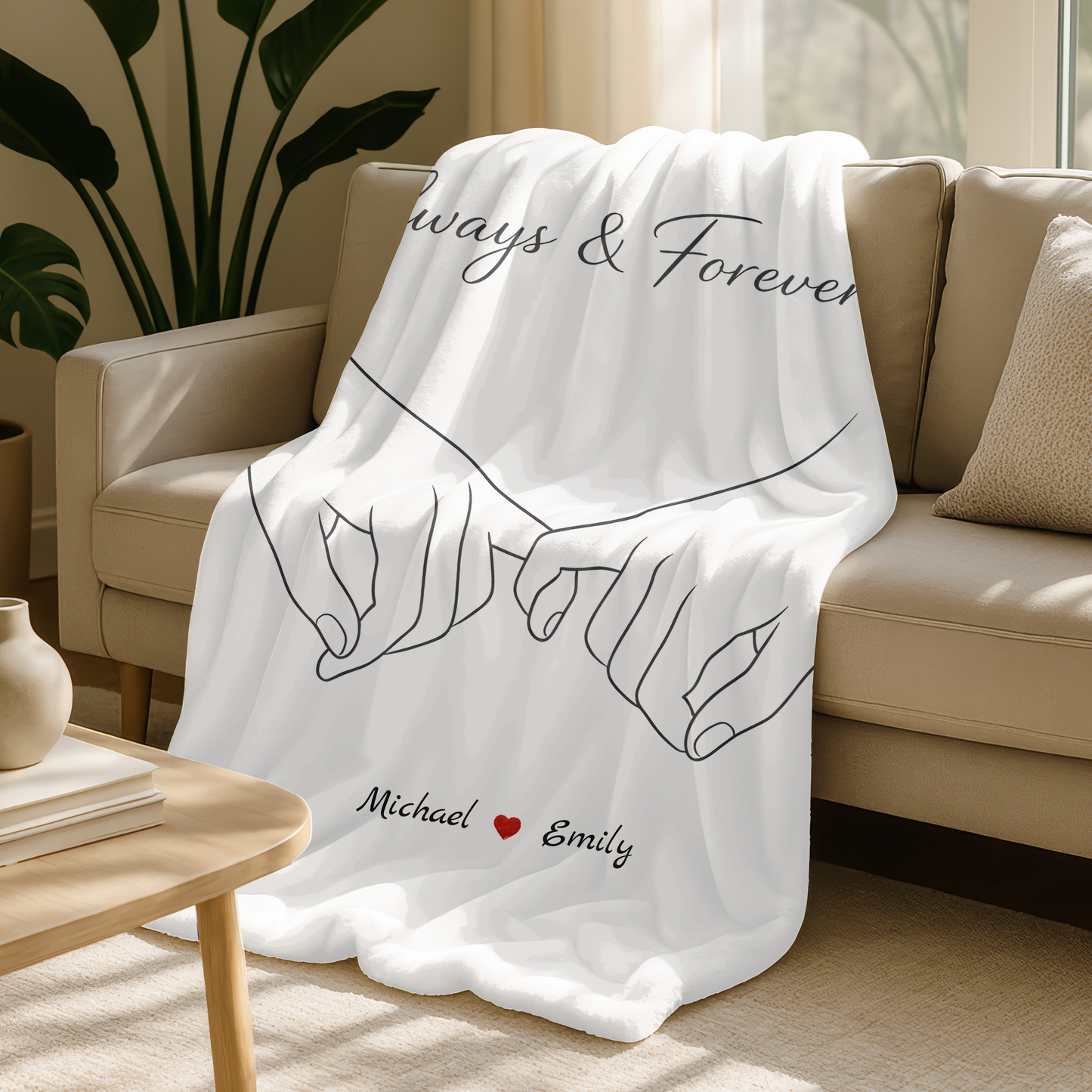 Always & Forever – Personalized Fleece Blanket