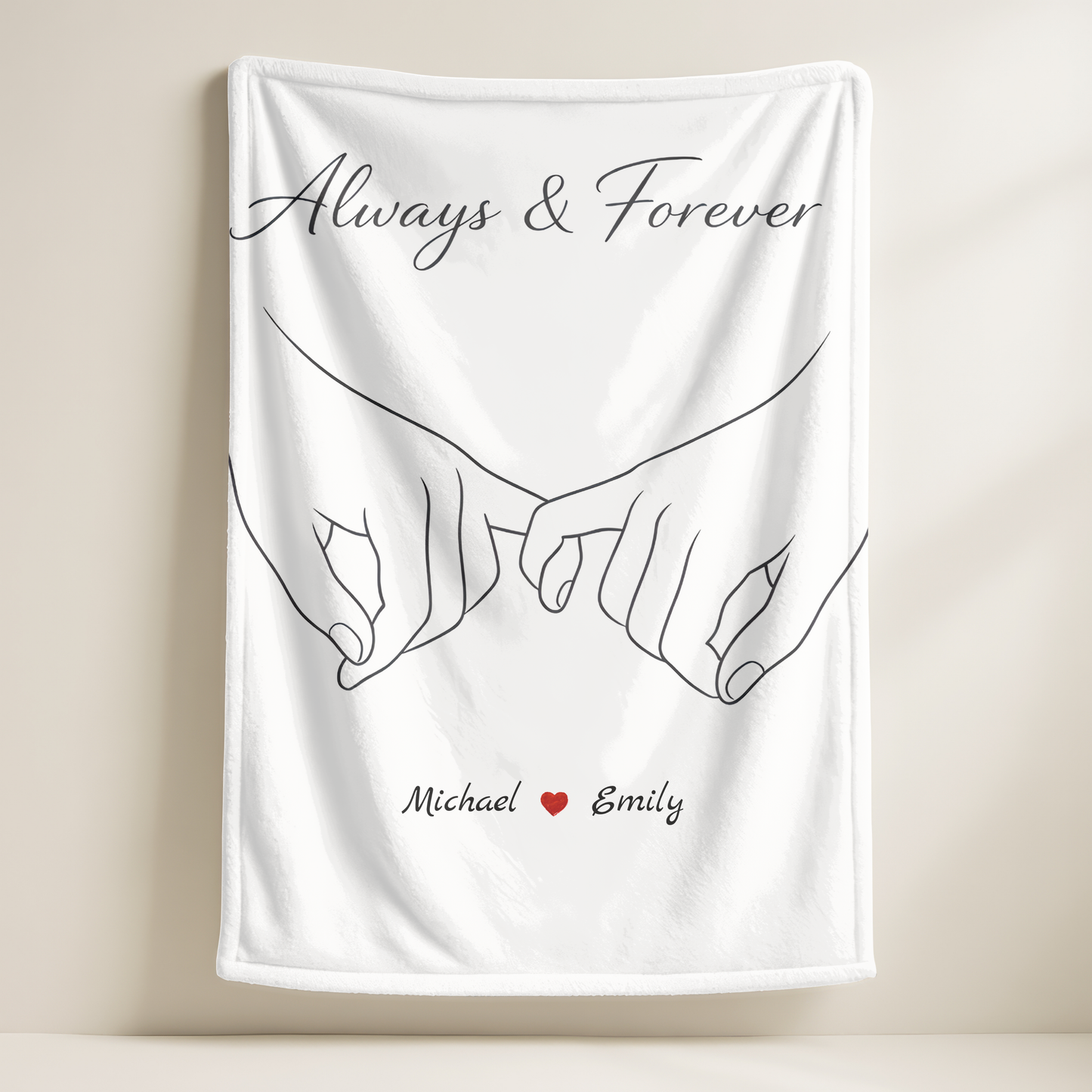 Always & Forever – Personalized Fleece Blanket