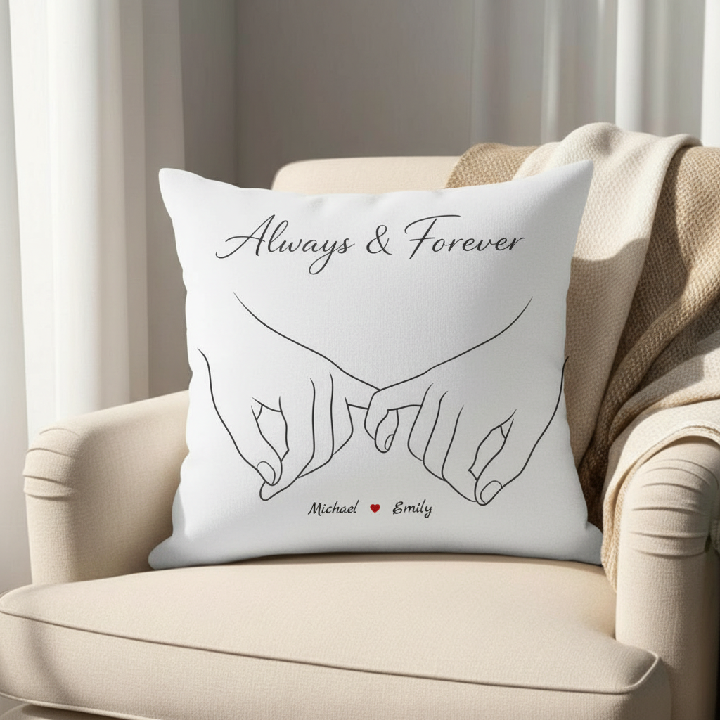 Always & Forever – Personalized Throw Pillow
