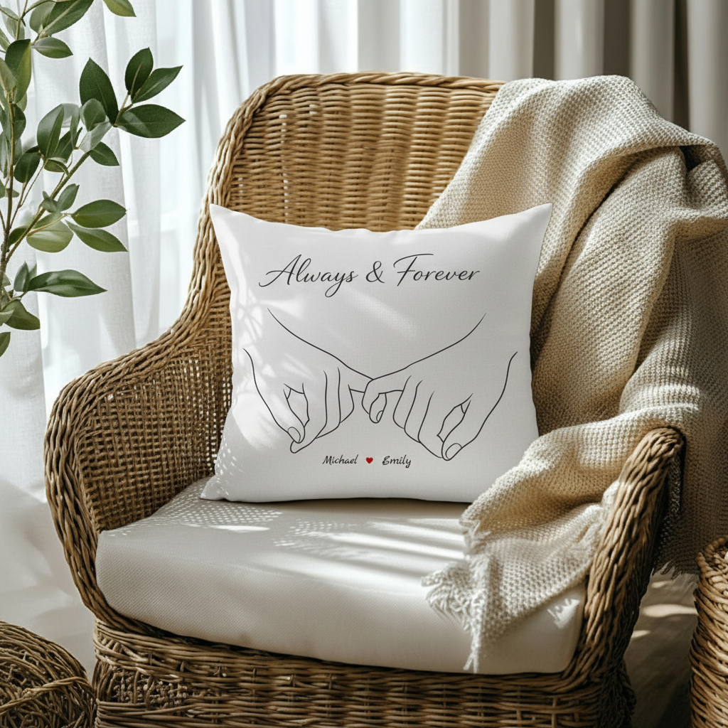 Always & Forever – Personalized Throw Pillow