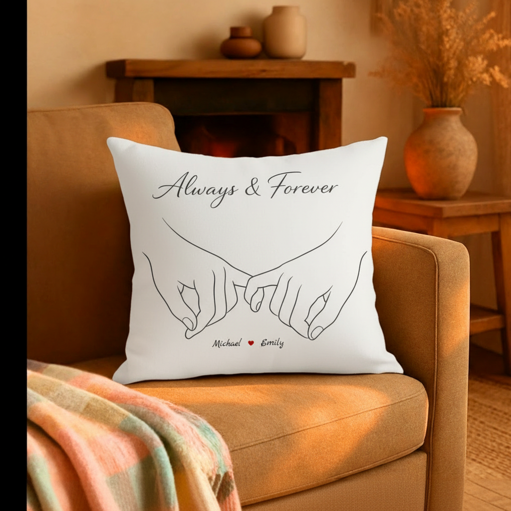 Always & Forever – Personalized Throw Pillow