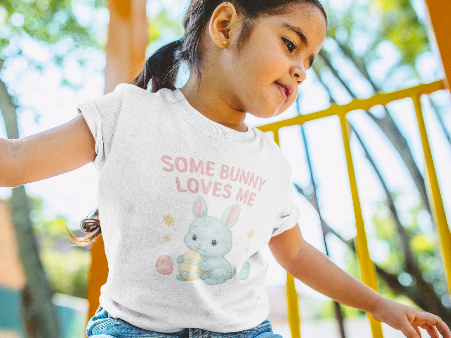 Kids Easter T-Shirt – “Some Bunny Loves Me”