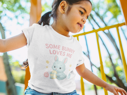 Kids Easter T-Shirt – “Some Bunny Loves Me”