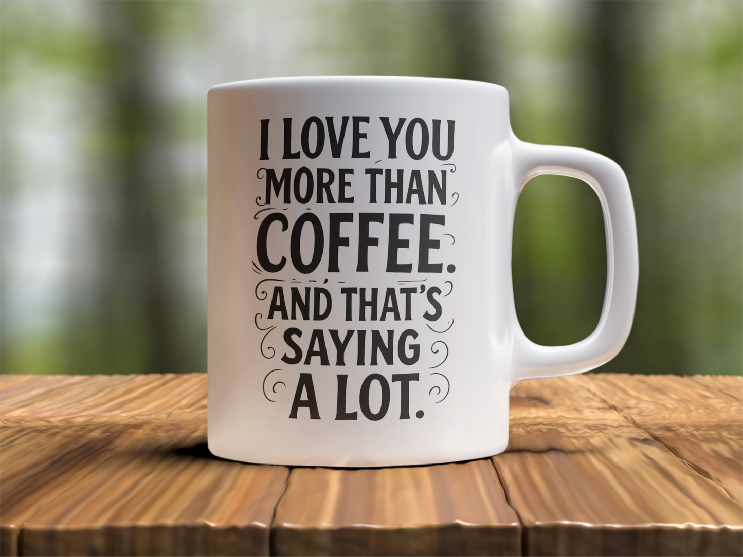 I Love You More Than Coffee Mug – Funny Love Gift