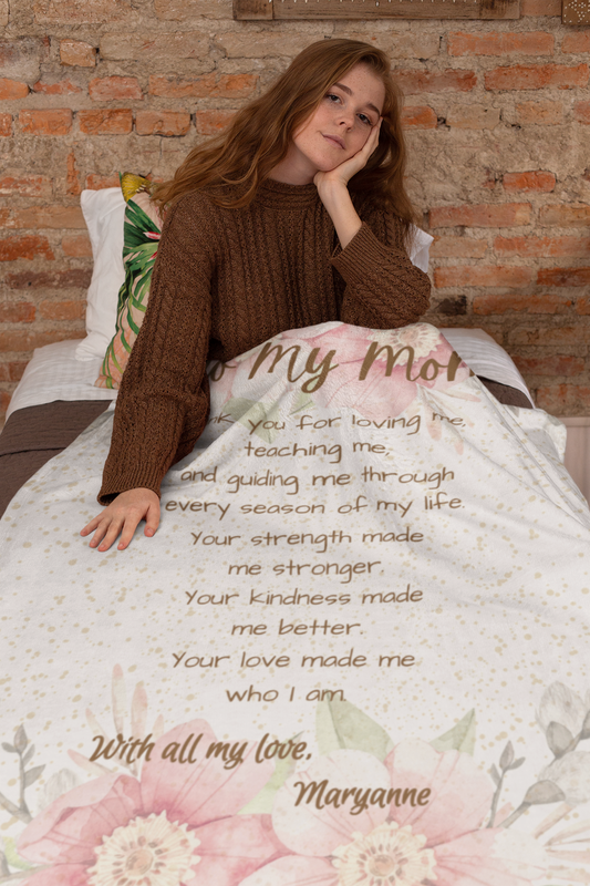 To My Mom – Personalized Blanket from Daughter