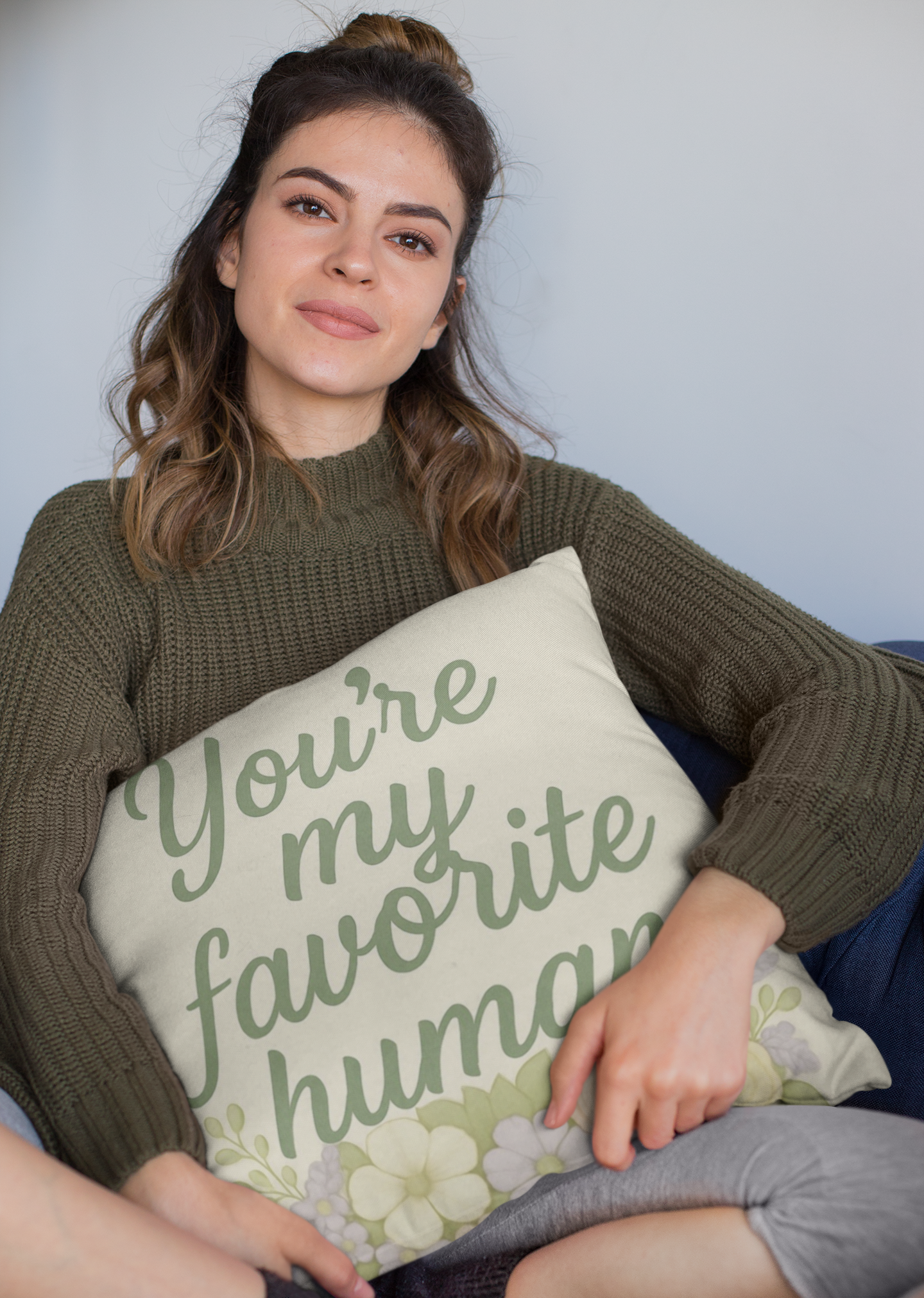 You’re My Favorite Human – Decorative Throw Pillow