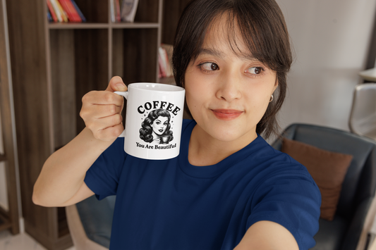 Coffee – You Are Beautiful Mug | Vintage Coffee Gift