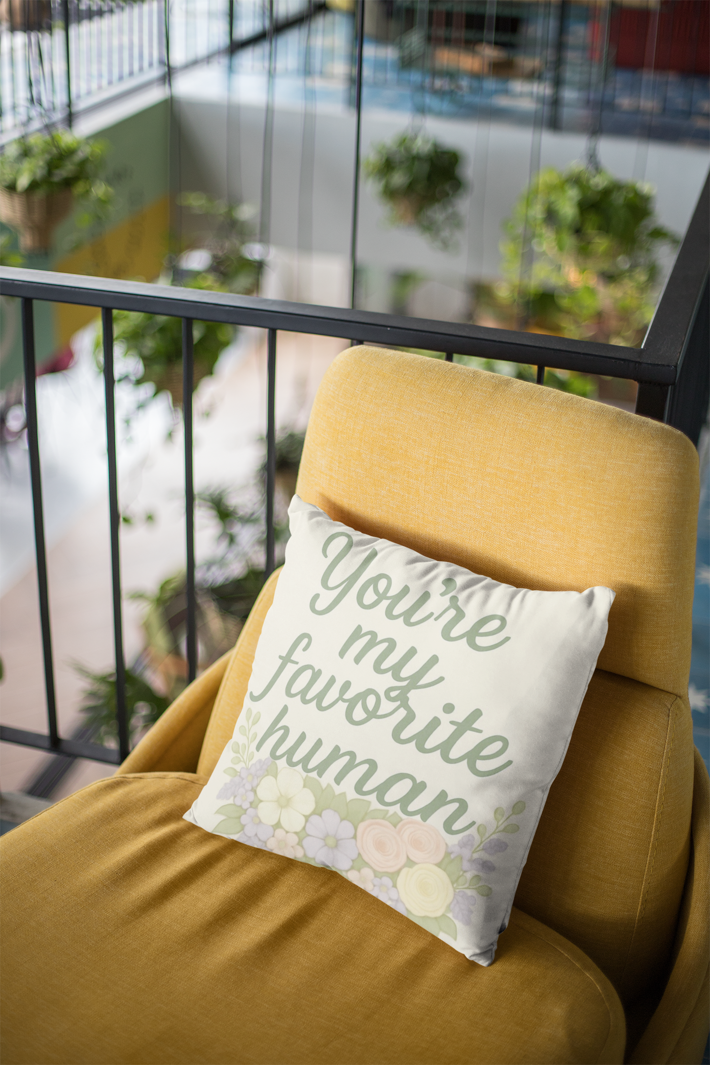 You’re My Favorite Human – Decorative Throw Pillow